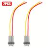2PCS Pigtail Wire Female Socket 194 168 T10 PGS Front Rear Turn Signal Light Plug