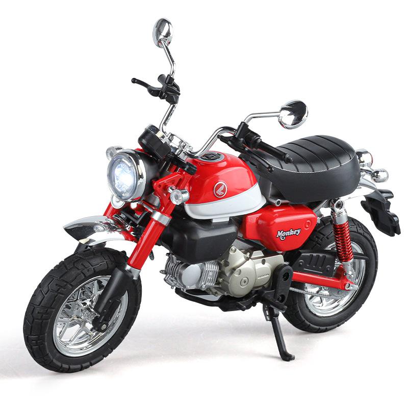 1/9 Honda Monkey 125 MINI Alloy Die Cast Motorcycle Model Toy Vehicle Collection Sound and Light Off Road Autocycle Toys Car