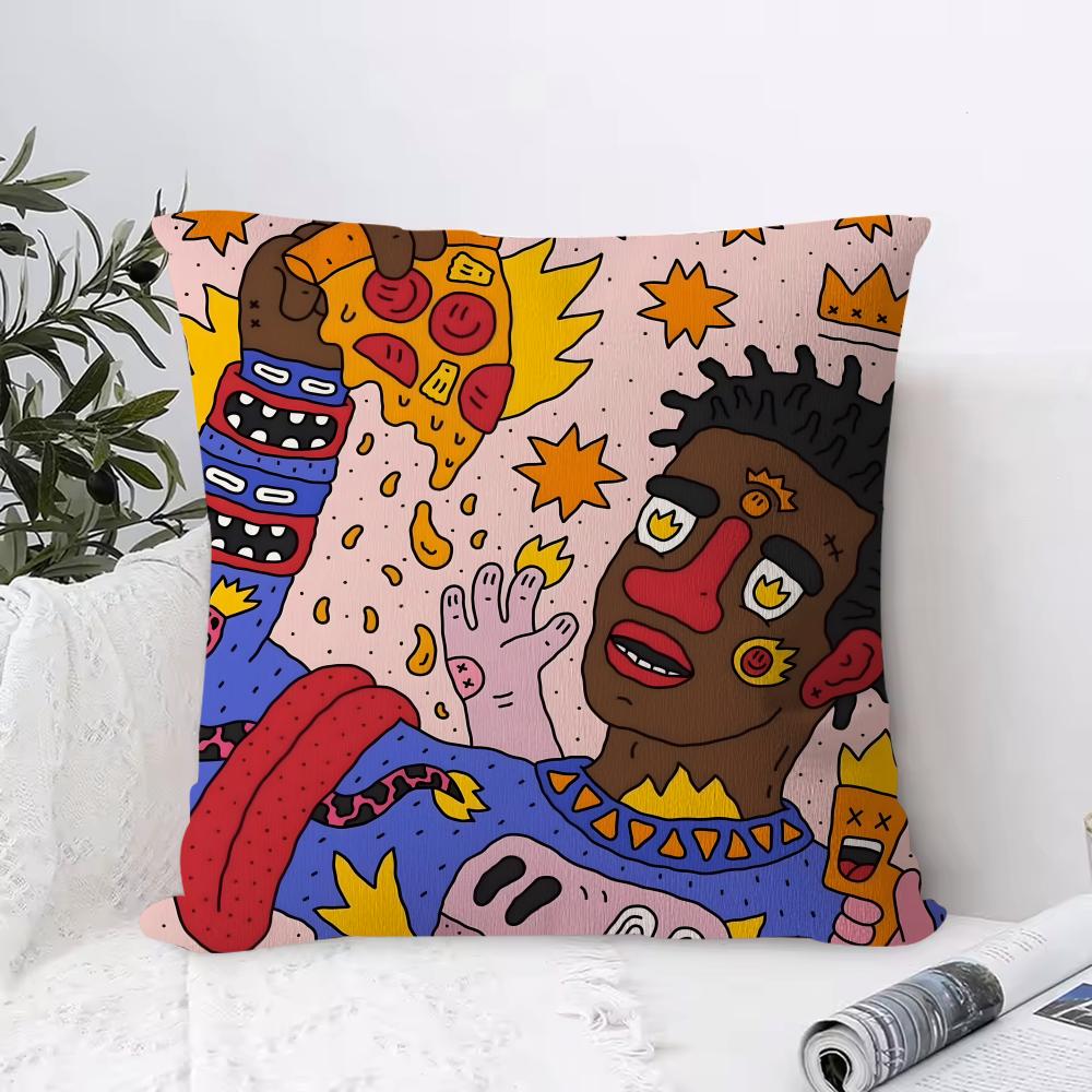 

Fashion Luxury N-NoctaS-S Cushion Cover Anti-dustmite Pillowcase Invisible Zipper Silky Short Plush Sofa Cushion Cover 30cmx30cm