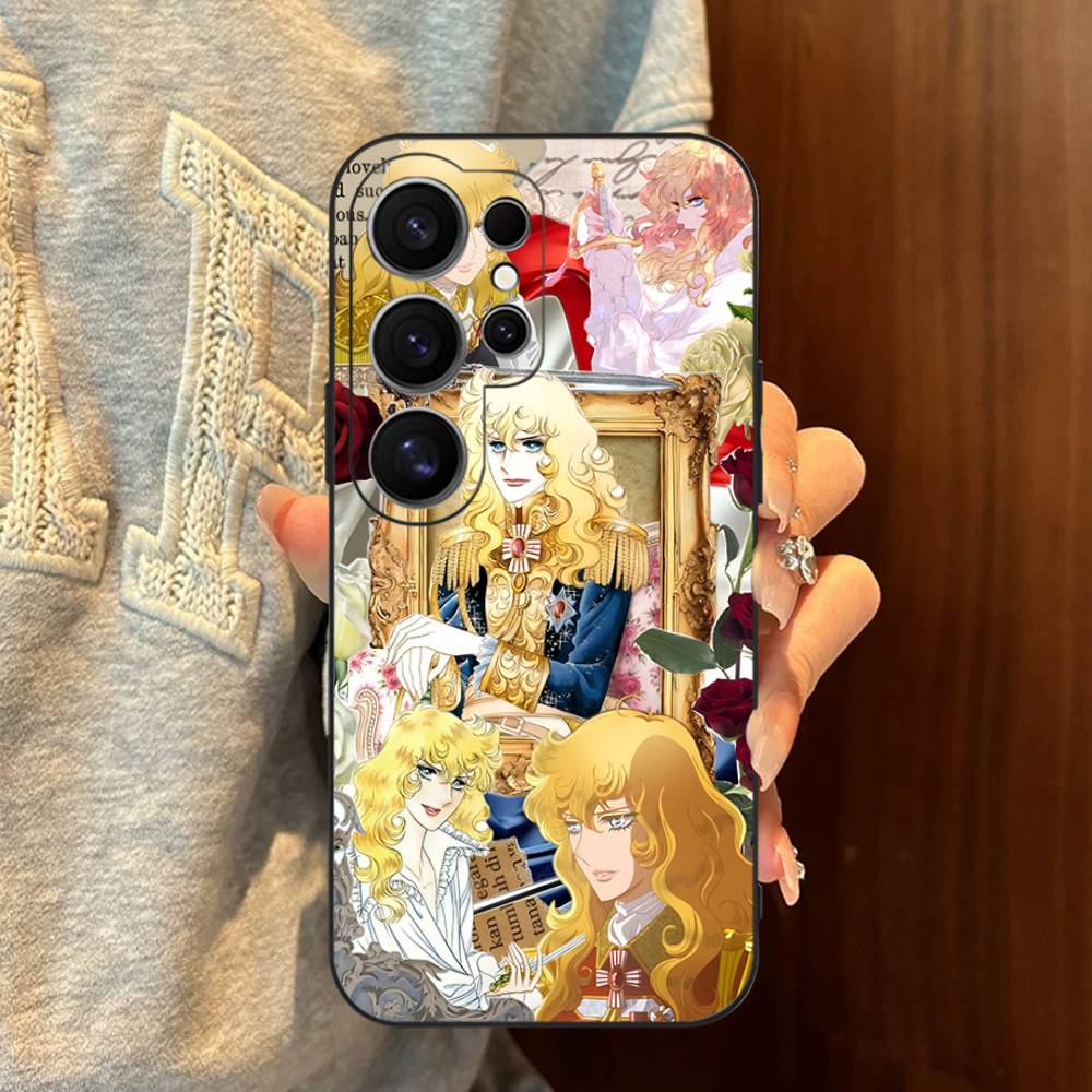 Rose Of V-Versailles Lady Oscar Phone Case For Samsung S 24 Fe 25 Ultra Plus 20 Lite 21 30 22 23 24 22 Ultra 5G Fundas