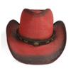 Ethnic Style Summer Straw Western Cowboy Hats Outdoor Travel Hollow Out Sun Hat Holiday Cap