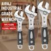 AIRAJ 8/10/12inch Adjustable Wrench Water Pipe Pliers Multi-Function Adjustable Spanner Clamp Large Opening Plumbing Hand Tools