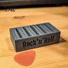 Rock Themed Desktop Decor 3D Printed Guitar Pick Holder, Multi Slot Storage Display Musician Desk Accessories Box, Organizer, Gift for Players & Music