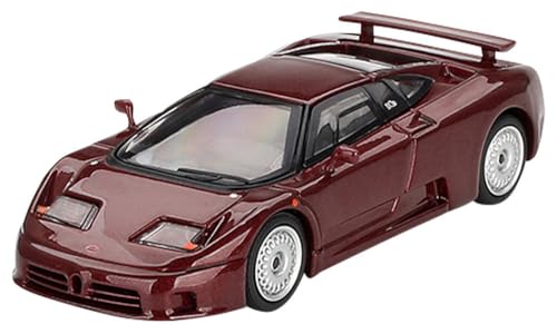 MINI GT 1/64 Bugatti EB110 GT Темно-красный металлик (Левый руль) Готовый продукт