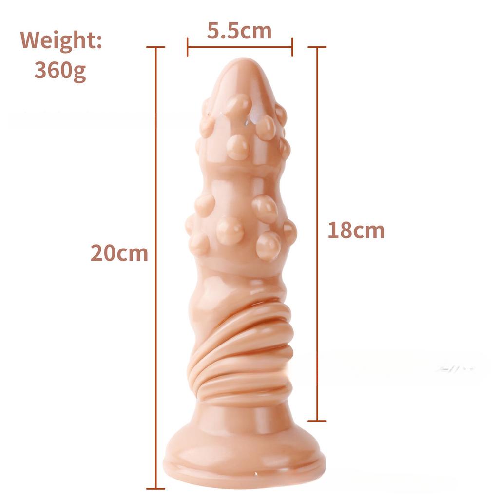 Hrbolaté Dildo s Hroty - Realistická Hračka Penis pro Muže a Ženy, Duální Použití Anální a Vaginální, Sexuální Hračka pro Dospělé