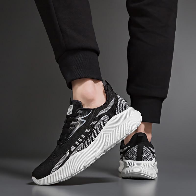 Korean Version of Fly-woven Sports Shoes for Men and Women, Casual Platform Dad Shoes, New Breathable Running Shoes F8830