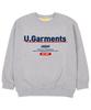 UNION GARMENTS Point Logo French Oversized Sweatshirt Gray