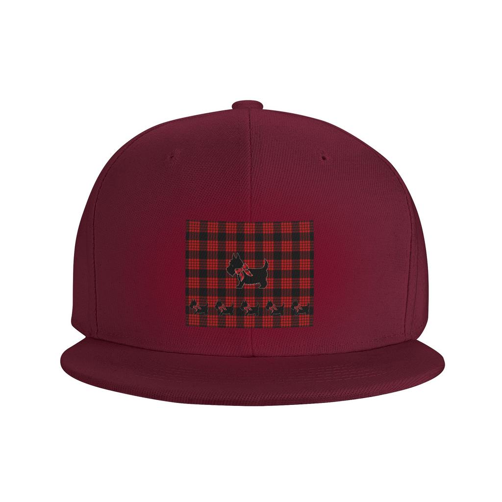 Black Scottie Dog Plaid Tartan Scottish Terrier LoverBaseball Caps Snapback Baseball Hats Casual Casquette Outdoor Unisex