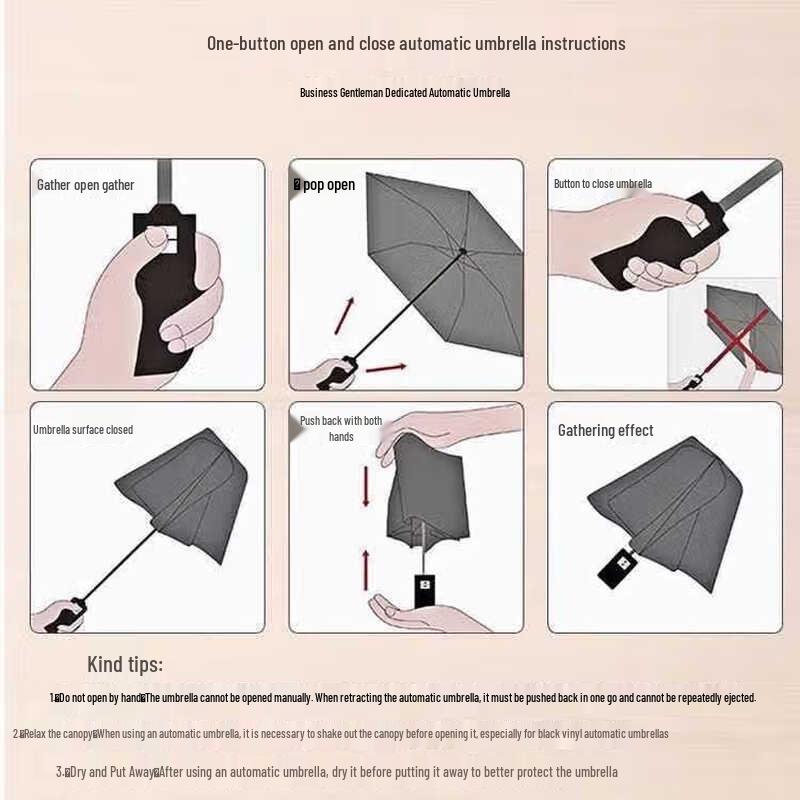 Automatic UV Protection Travel Umbrella