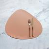 Faux Leather Placemats Waterproof & Heat Resistant Table Pads Washable Double-Sided Coasters for Indoor Outdoor Dining