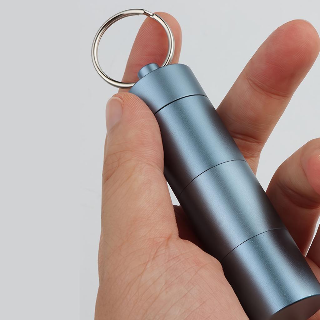 1pc-Small Portable Outdoor Pill Sealed Jar, Emergency Medicine Box, Portable Waterproof Medicine Box