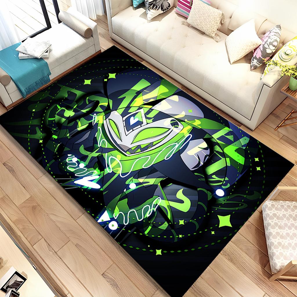 Helluva Boss Blitzo felnőtt animációs rajzfilm szőnyeg, szőnyeg otthoni nappaliba, hálószoba kanapé lábtörlő dekoráció, csúszásmentes padlószőnyeg