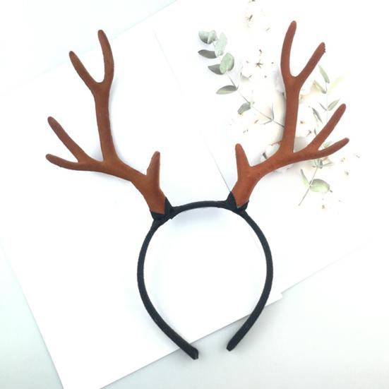 Christmas Antler Headband Festive Reindeer Horn Decor Hair Accessory Xmas Hairpin Festival Celebration Hair Hoop