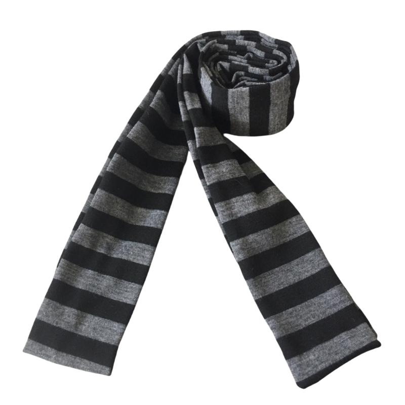 

Cosplay Striped Scarf for Adult Unisex 2000s Long Thin Scarf Spring Autumn Skinny Scarf Harajuku Scarf Daily Use Neck Wear