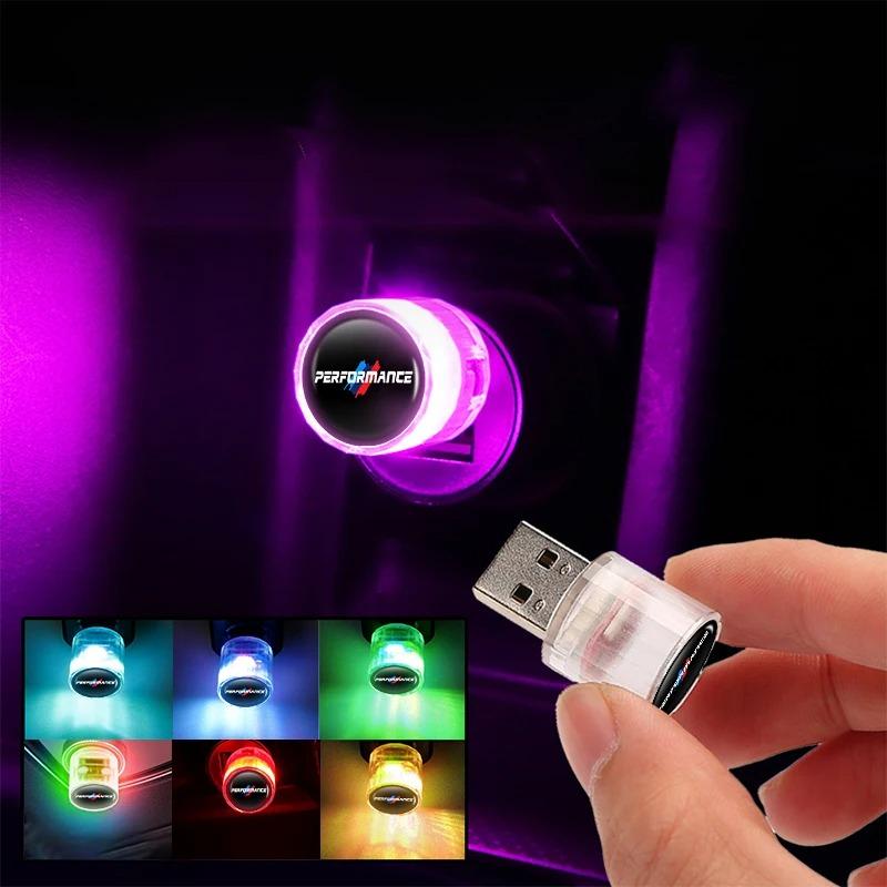 Car USB LED Atmosphere Portable Auto Ambient Decorative Accessories For BMW E46 E90 E60 F10 E39 F30 E36 E87 E90 E30 E53 F31 E92