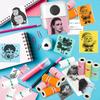 9 Rolls Thermal Sticker Paper for Mini PrinterSelfAdhesive Paper 57 * 25mm 3 Rolls White and 6 Rolls Colored HD Paper for Pocke