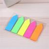 Fluorescent Color Adhesive PET Label Writable Adhesive Page Marker Repositionable File Label for Notebook Planner