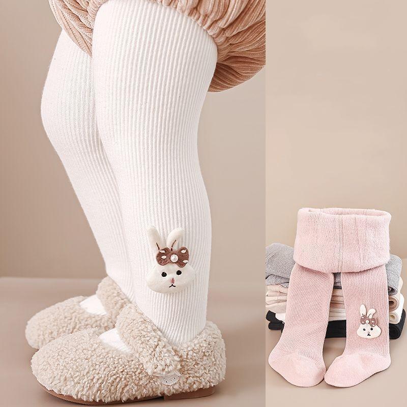 Winter Kids Rabbit Tights For Girls Thick Casual Cotton Toddler Baby Girl Pantyhose Snow Keep Warm Children's Tight