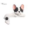 Decorative Wall Plate Sticker 3D French Bulldog Resin Light Switch Cover, Cute Cartoon Dog Socket Creative Ornament Decor, Self-Adhesive Animal