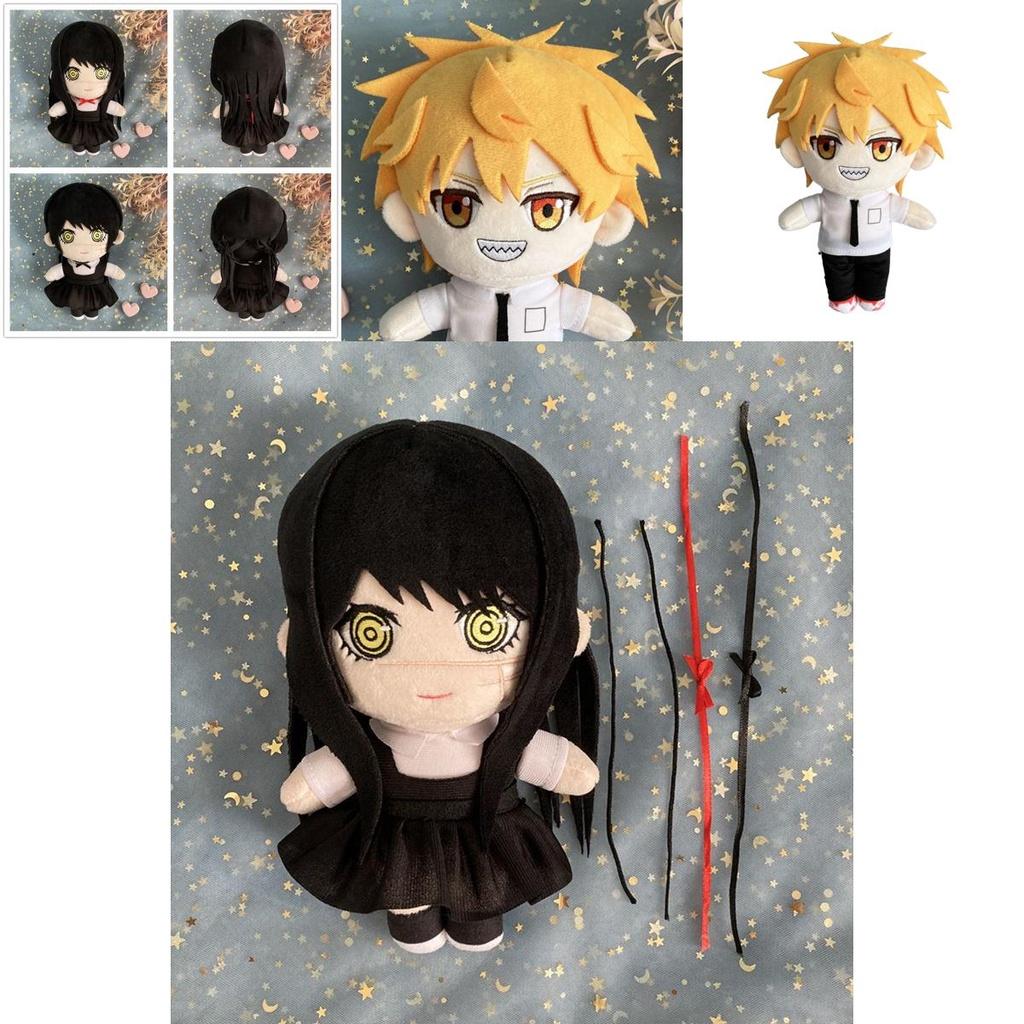 Chainsaw Man Plush Toy Denji Power Mitaka Asa Soft Stuffed Doll 7.8in Perfect Anime Gift For Kids