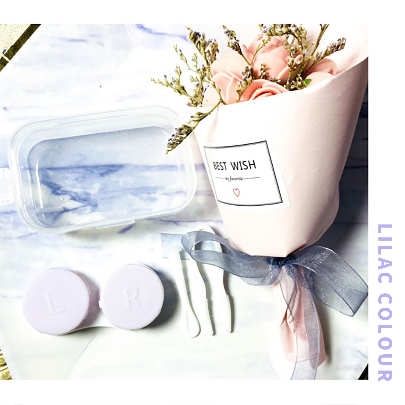 Футляр для очков Двойная коробка Косметическая коробка для хранения контактных очков — фото 9