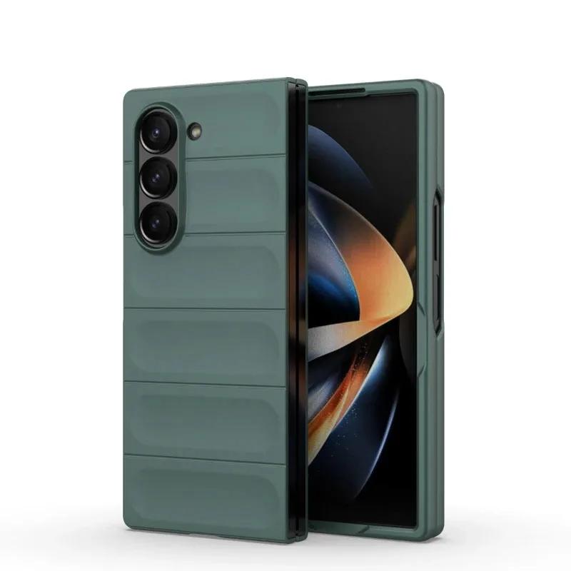Case For Samsung Galaxy Z Fold 7 6  4 Galaxy Z Flip 7 6  4 Silicone Protective Cover Coque Capa Fundas