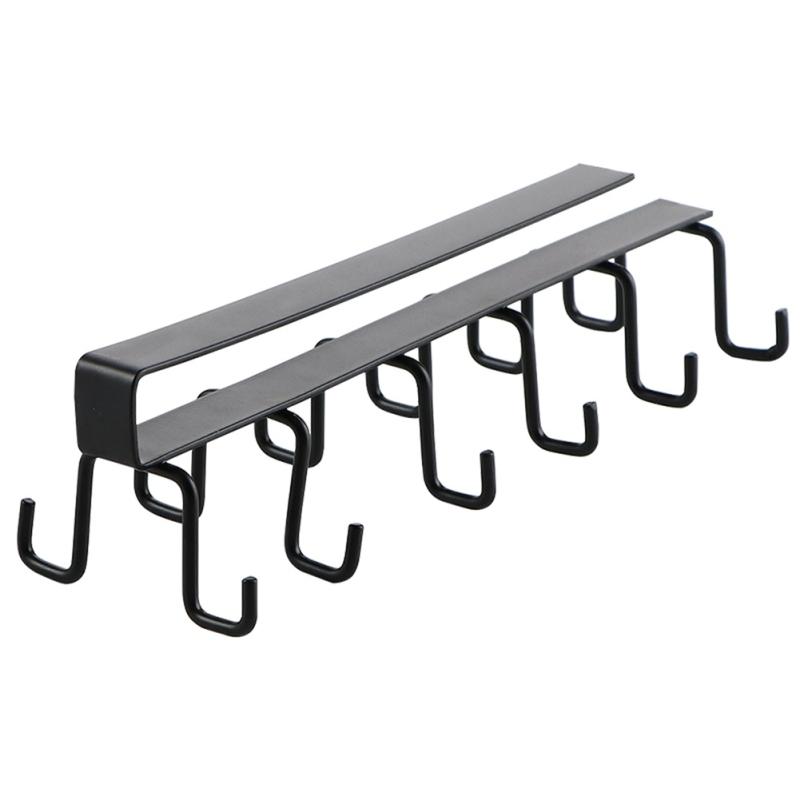 

Настенная вешалка с крючками из кованого железа, двухрядная