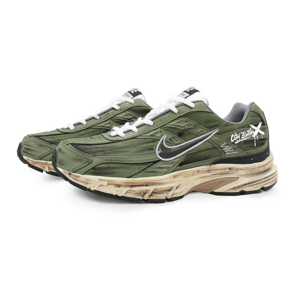 Nike Initiator Low Top Casual Running Shoes Men's Army Green IO7609-101(Team1790-)