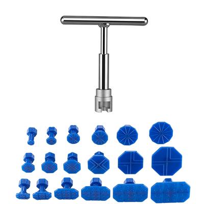 Strumenti per la rimozione delle ammaccature delle auto senza vernice, estrattore di ammaccature in lamiera, set di estrazione a T corto, kit per officina con ventosa per la riparazione di buche da grandine per auto