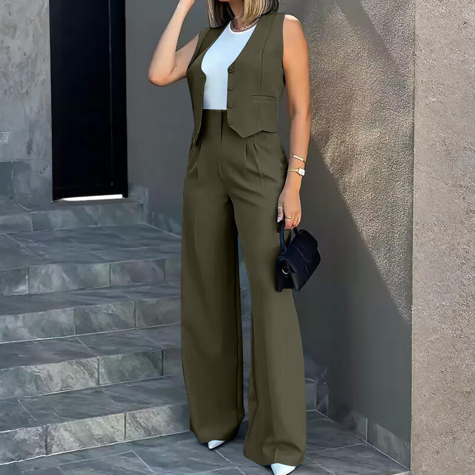 

Two Piece Sets For Women Casual Long Sleeve Shirts And Short Pants L армия зеленый