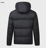 Men's Trendy Hooded Winter Cotton Jacket - Large Size