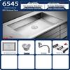 Handmade Brushed Stainless Steel Single Bowl Kitchen Sink