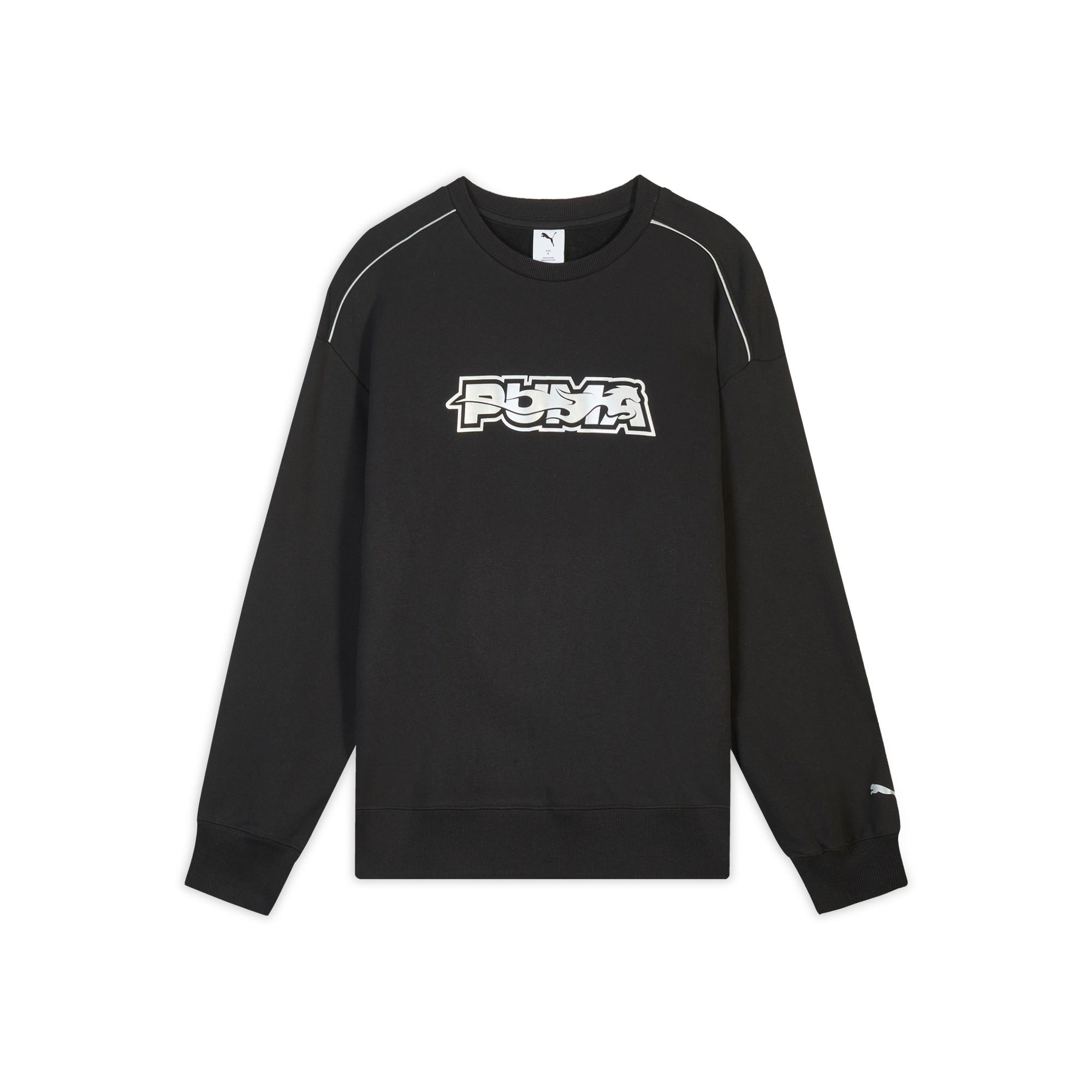 

Puma FW25 Опережай Толстовка с круглым вырезом, длинным рукавом, свободного кроя, из махровой ткани, унисекс, Новогодняя коллекция, Вязаная 636033-01 XS