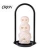 Warm LED Light for Halloween Skull Night Light, Resin Decorative Candle Lamp Battery Operated Room, Haunted House, Unique Tabletop Decoration