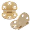 2Set 180 Degree Copper Hinge with Screw Mini Flap Hinge for Foldable Table 47x30mm