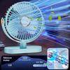 Reiseventilator 720° faltbar USB tragbar verstellbar klein 5-stufiger Tischventilator, unverzichtbar für Kreuzfahrten, Zuhause, Schlafzimmer und Büro-Schreibtische
