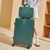 2024 Retro Large Capacity Leather Travel Suitcase with Password Lock for Students & Families