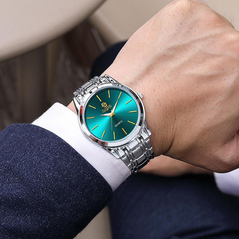 Men'S And Women'S Watches Quartz Calendar Business Quartz Simple Casual Super Play Men'S Watch Tide Steel Strap Watch