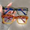New Square Plain Glasses Simple Elegant Fashion Anti Blue Light Glasses for Women