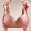 Gathering Bra Women's Adjustable Secondary Lactation Bra Outward-expanding Upper Support Thin Bra Seamless Bra