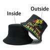 Bocca Jamaica Printing Bucket Hat Rasta One Love Letter Pattern FisherUnisex Hats Double Sides Panama Cap Caps Travel Outdoor Sun