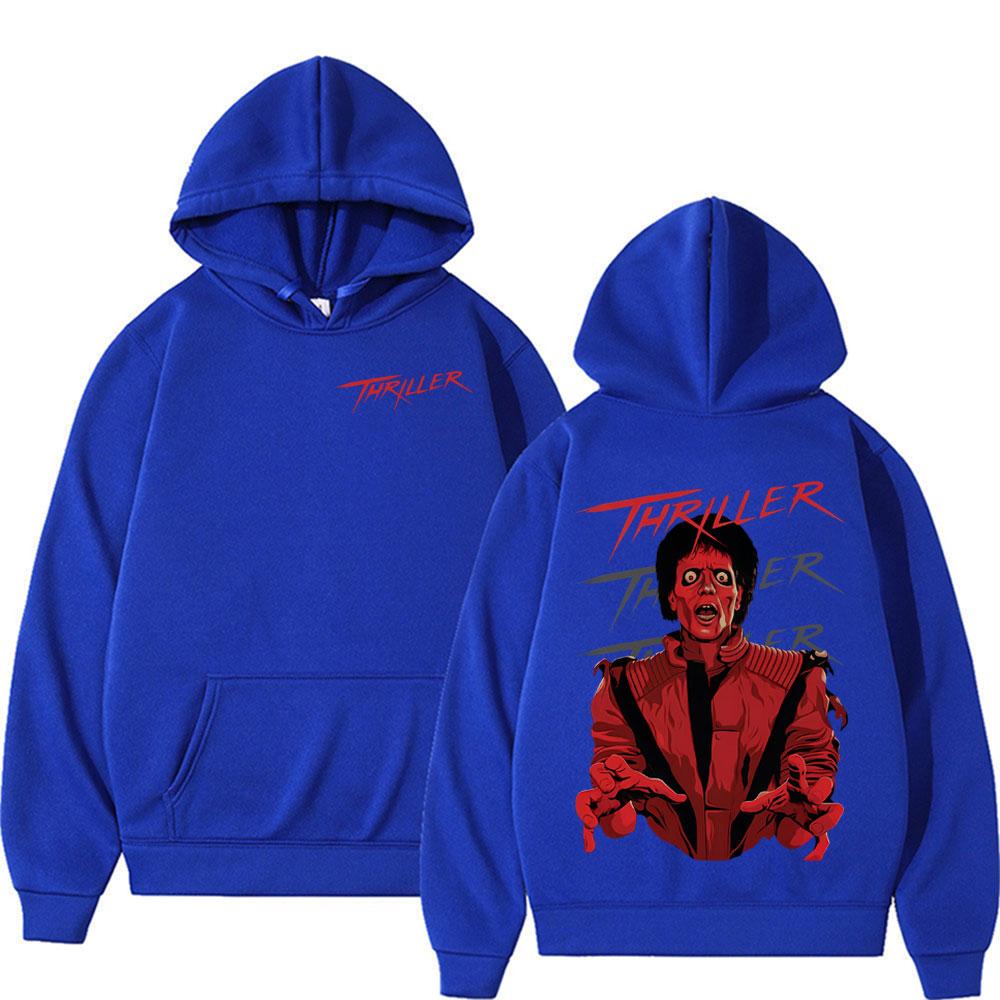 King Of Pop Michajackson Thriller Hoodies Men'S Women Harajuku Vintage Style Sweatshirts High Quality Casual Hoodie Pullovers