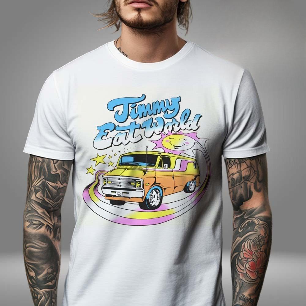 Jimmy Eat World Summer 2025 Tour Two Sided Unisex T-Shirt High-end Luxury Is for Both Men and Women Top Y2k 4XL