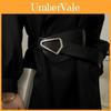 Breiter PU-Leder-Taillengürtel für Damen mit glatter Schnalle, perfekt für Kleider und Mäntel