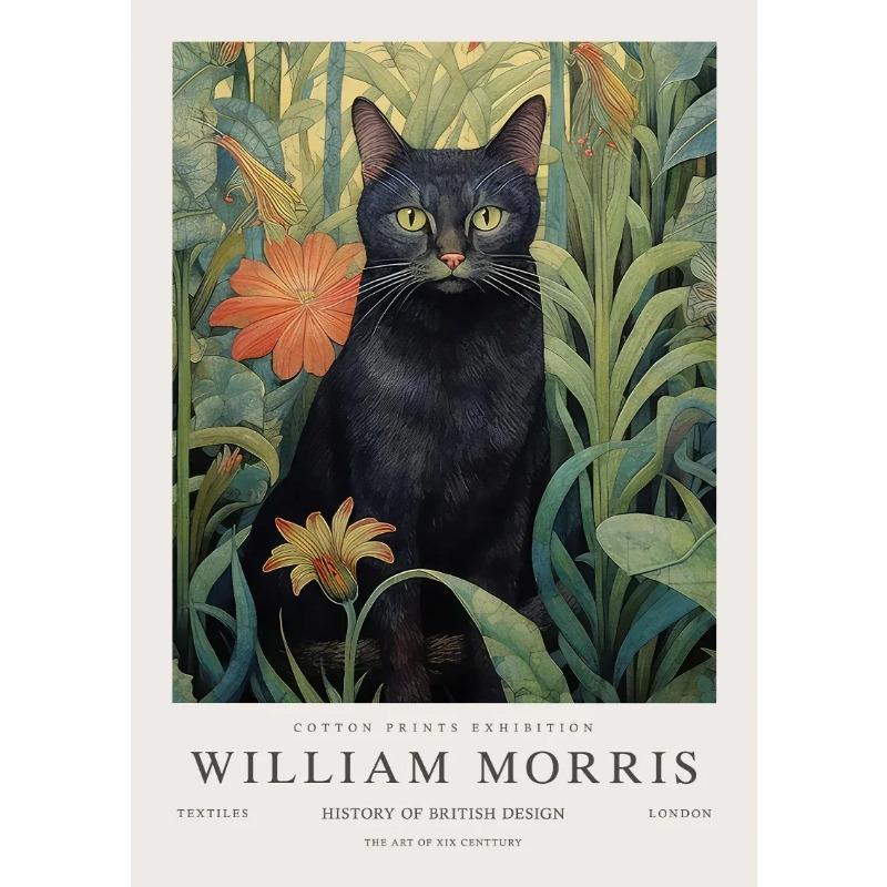 William Morris Tier Eule Elefant Pfau Pflanze Kunst Museum Ausstellung Poster Leinwand Gemälde Wand Kunst Bilder Wohnkultur