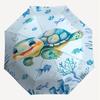 1PC Turtle Ocean Umbrella-8-Rib Reinforced, Automatic Open, Lightweight & Durable, Fashion Accessory for Outdoor, J0378