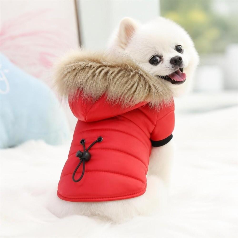 Winter Dog Warm Clothes Windproof Dog Bodysuit Fashion Pet Clothes  Puppy