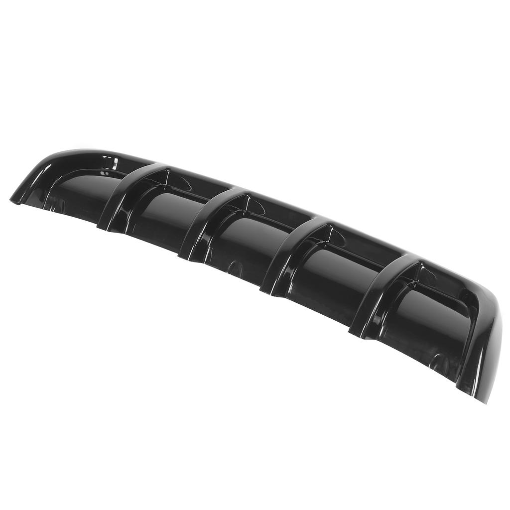 Universal Rear Spoiler Shark Fin Tail Insert Bumper Diffuser Lip Car Body ModifiedGlossy Black