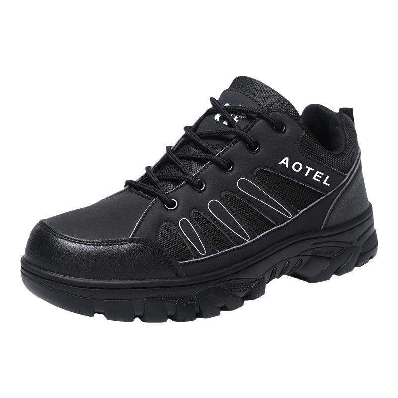 Hiking shoes men's four seasons work wear-resistant labor insurance shoes fashion casual shoes outdoor running sports shoes large size men's shoes