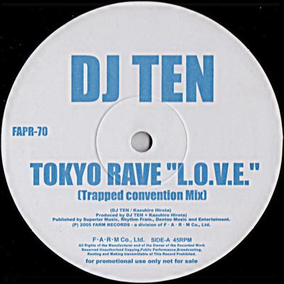 12inch Record DJ TEN  SPIRAL DIRT  Tokyo Rave L.o.v.e. Trapped Conv FAPR70PROMO FARM 2005 Japan Japanese Club Dance Used